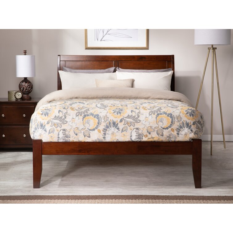 Solid wood deals sleigh bed queen